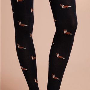 NWT fox knit tights size m/l